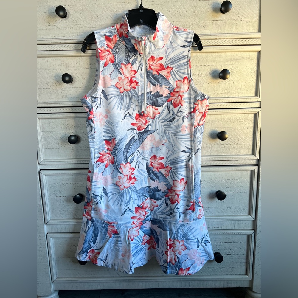Tommy Bahama Aubrey Delicate Flora IslandZone@ Flounce Dress